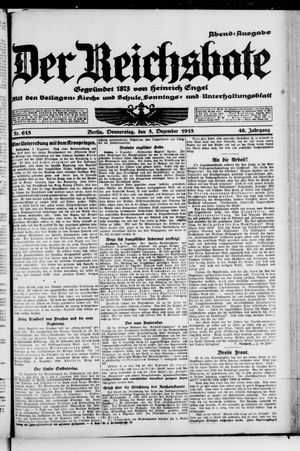 Der Reichsbote vom 05.12.1918