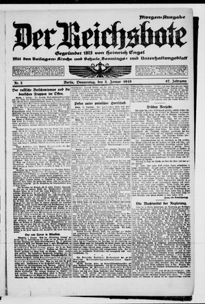 Der Reichsbote vom 02.01.1919