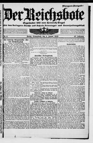 Der Reichsbote on Jan 4, 1919