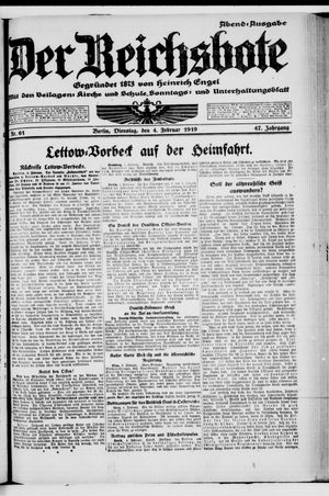 Der Reichsbote on Feb 4, 1919
