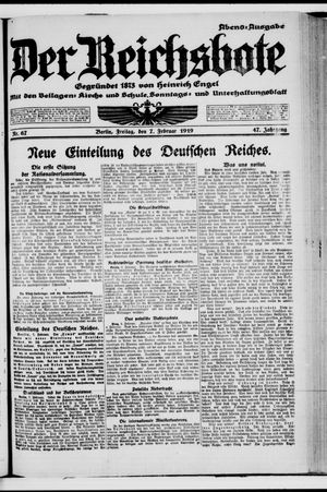 Der Reichsbote on Feb 7, 1919
