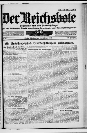 Der Reichsbote vom 17.02.1919