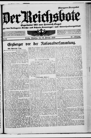 Der Reichsbote on Feb 18, 1919