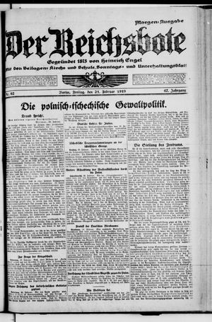 Der Reichsbote on Feb 21, 1919