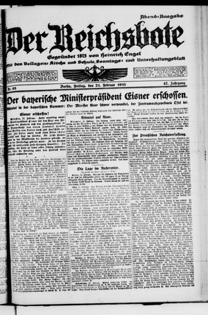 Der Reichsbote vom 21.02.1919