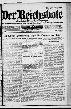Der Reichsbote on Feb 28, 1919