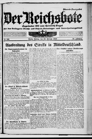 Der Reichsbote vom 28.02.1919