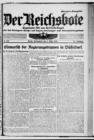 Der Reichsbote vom 01.03.1919