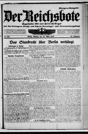 Der Reichsbote on Mar 10, 1919
