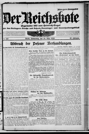 Der Reichsbote on Mar 20, 1919