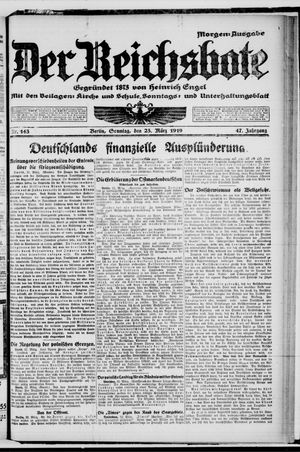 Der Reichsbote vom 23.03.1919