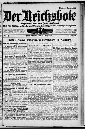 Der Reichsbote on Mar 25, 1919