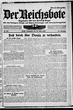 Der Reichsbote on Mar 29, 1919