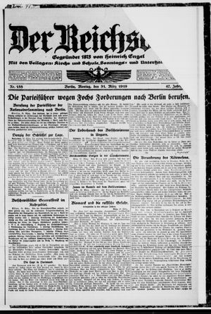 Der Reichsbote on Mar 31, 1919