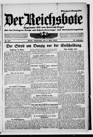 Der Reichsbote on Apr 3, 1919