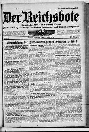 Der Reichsbote vom 06.05.1919