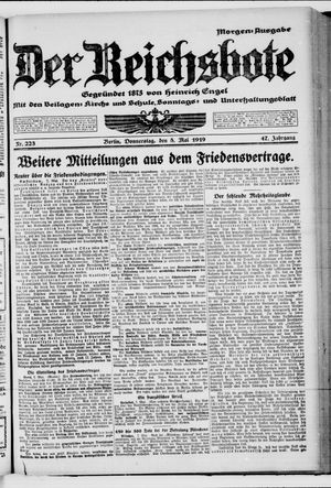 Der Reichsbote vom 08.05.1919