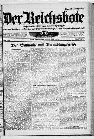 Der Reichsbote vom 08.05.1919
