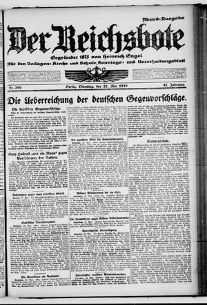Der Reichsbote vom 27.05.1919