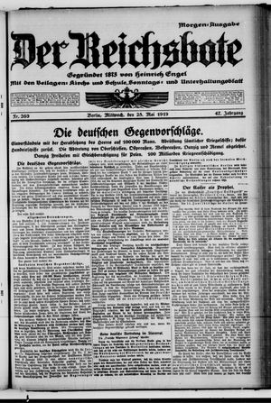 Der Reichsbote vom 28.05.1919
