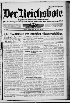 Der Reichsbote vom 30.05.1919