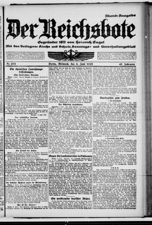 Der Reichsbote vom 04.06.1919