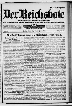 Der Reichsbote vom 05.06.1919