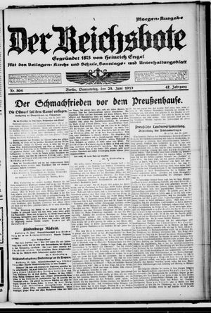Der Reichsbote vom 26.06.1919