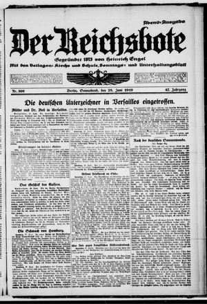 Der Reichsbote on Jun 28, 1919