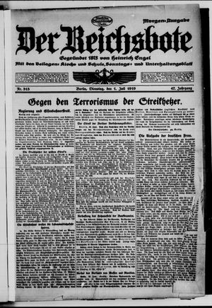 Der Reichsbote vom 01.07.1919