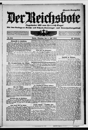 Der Reichsbote vom 01.07.1919