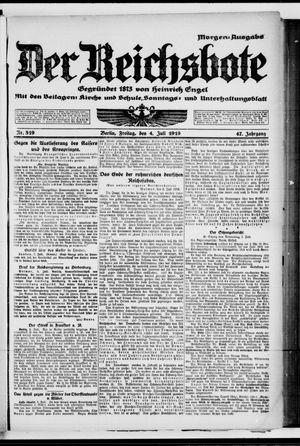 Der Reichsbote vom 04.07.1919