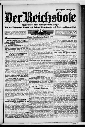 Der Reichsbote vom 05.07.1919