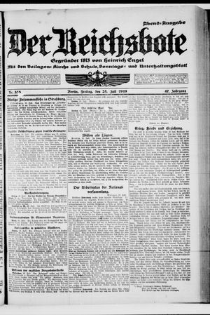 Der Reichsbote on Jul 25, 1919