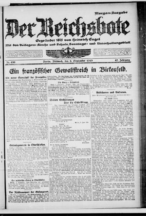 Der Reichsbote vom 03.09.1919