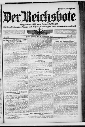 Der Reichsbote on Sep 5, 1919