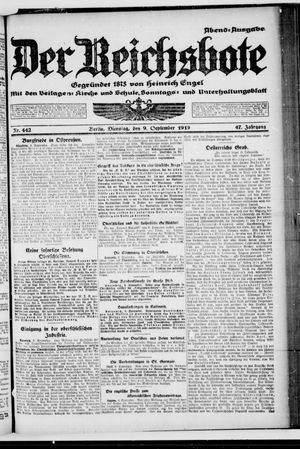 Der Reichsbote vom 09.09.1919