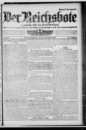 Der Reichsbote on Sep 20, 1919