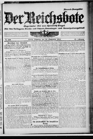 Der Reichsbote vom 23.09.1919