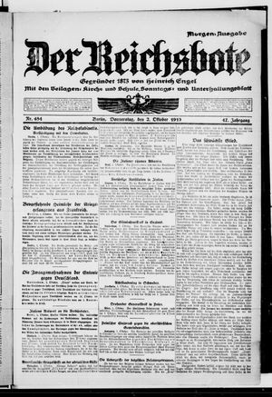 Der Reichsbote on Oct 2, 1919