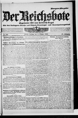 Der Reichsbote vom 03.10.1919