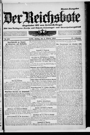 Der Reichsbote vom 03.10.1919