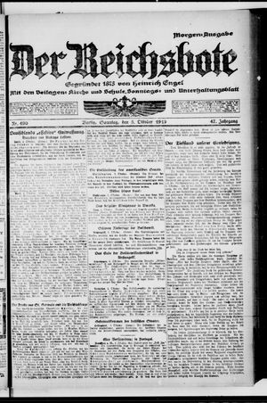 Der Reichsbote vom 05.10.1919