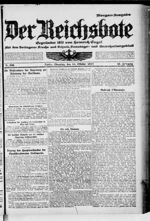 Der Reichsbote vom 14.10.1919