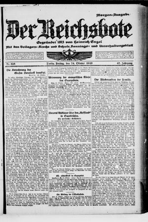 Der Reichsbote vom 24.10.1919