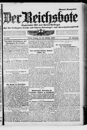 Der Reichsbote vom 24.10.1919
