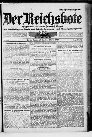 Der Reichsbote vom 25.10.1919