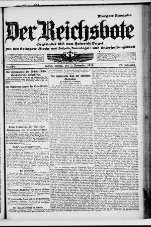 Der Reichsbote vom 07.11.1919