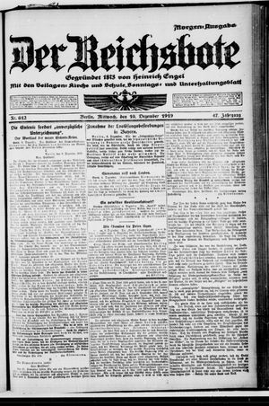 Der Reichsbote vom 10.12.1919