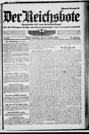 Der Reichsbote vom 18.12.1919